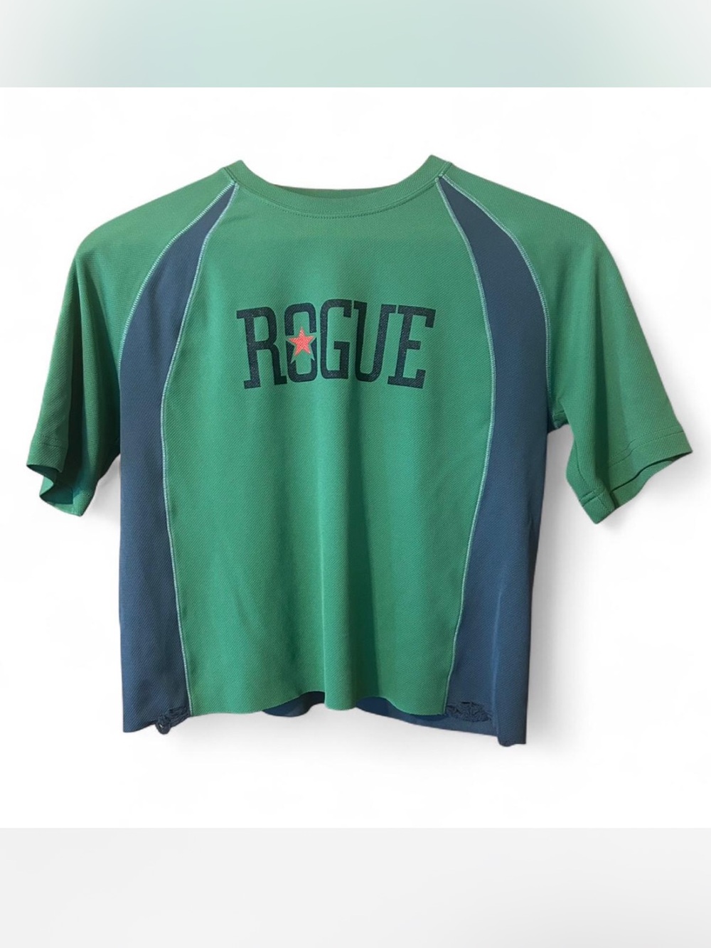 Rogue Green and Gray Kids Athletic Shirt